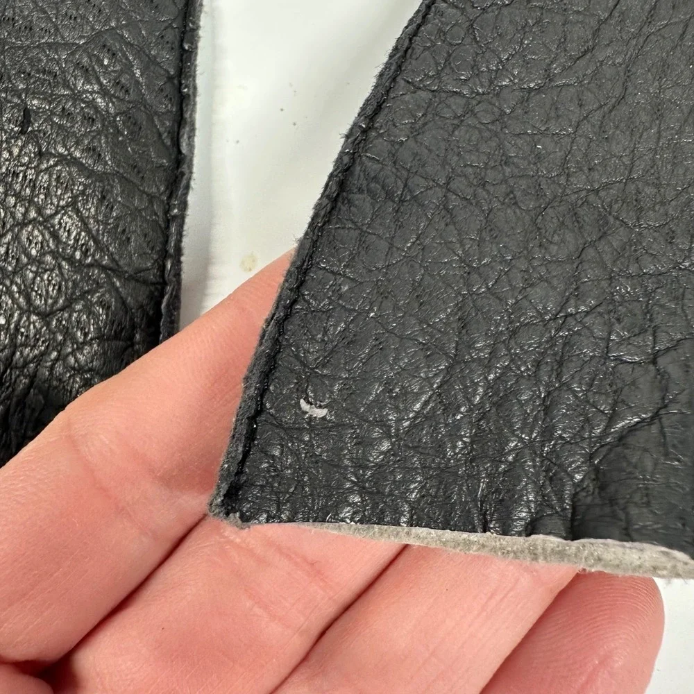 Vintage Black Genuine Pigskin Gloves‎ By Superb Flared Womens Sz 7